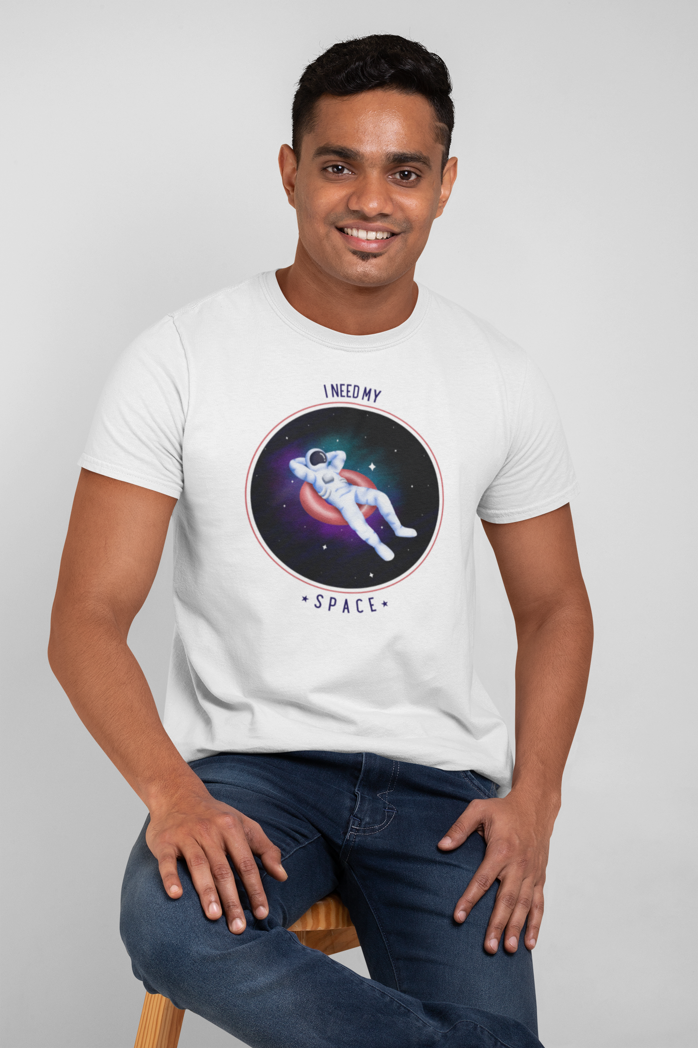 I NEED MY SPACE MEN TEE