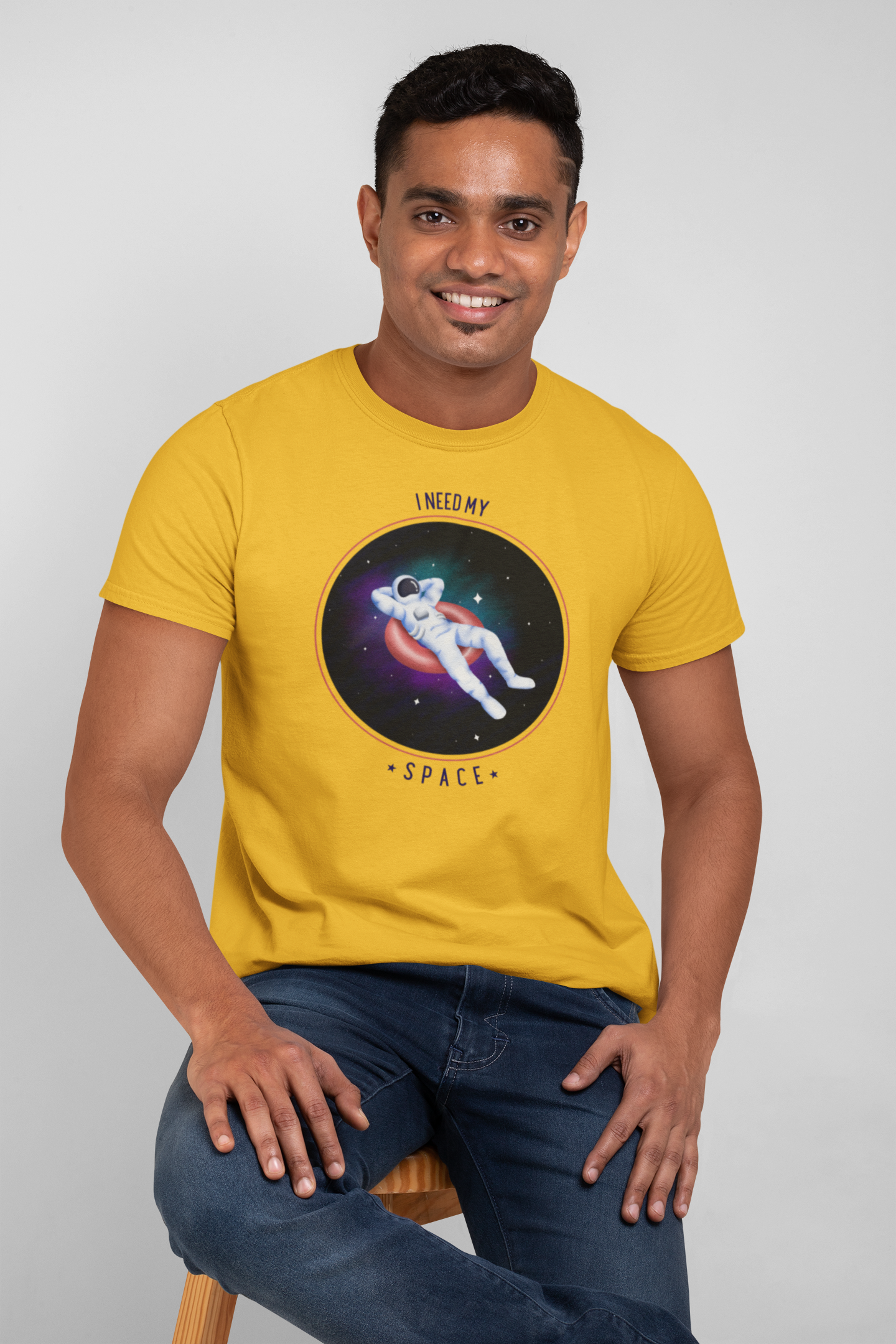 I NEED MY SPACE MEN TEE