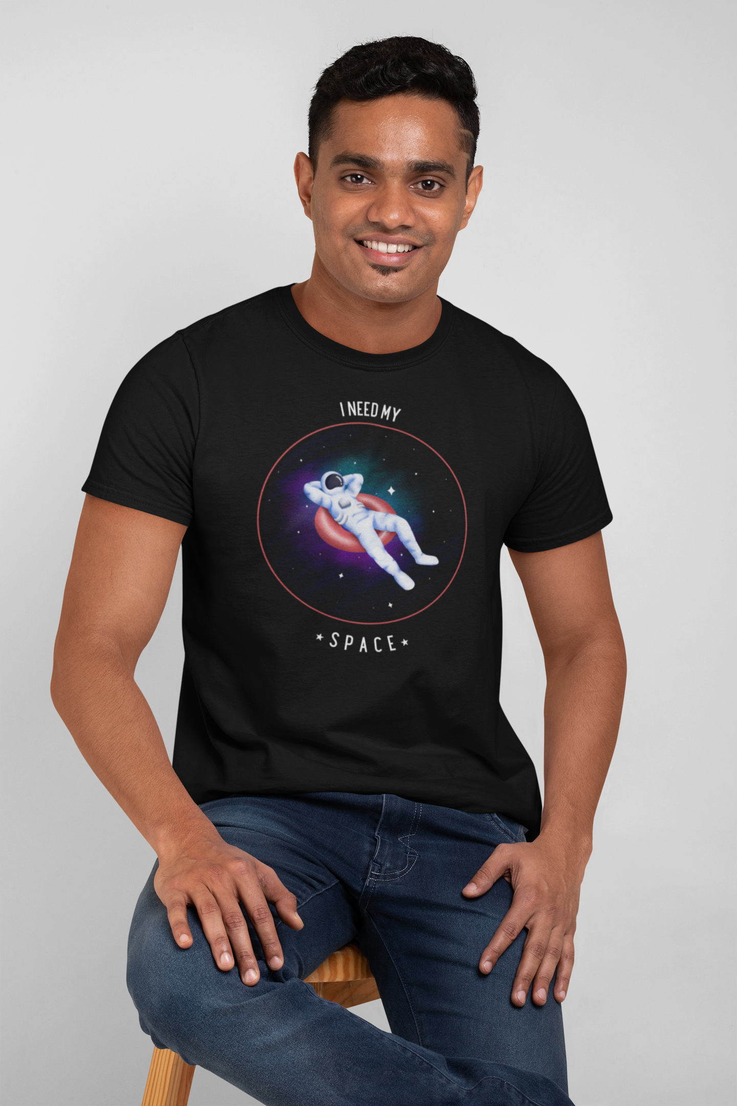 I NEED MY SPACE MEN TEE