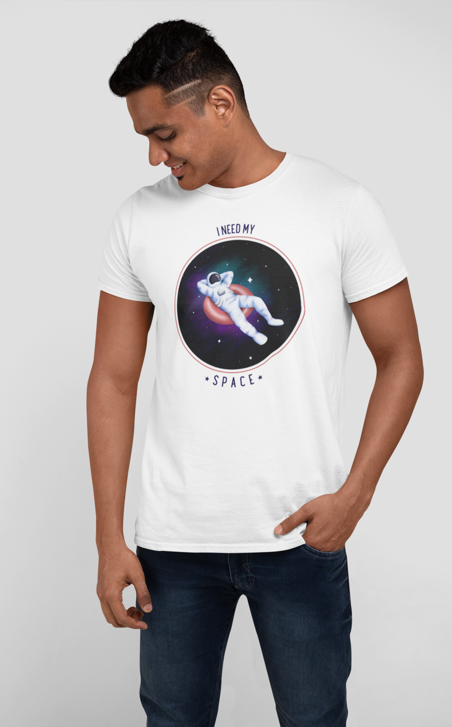 I NEED MY SPACE MEN TEE
