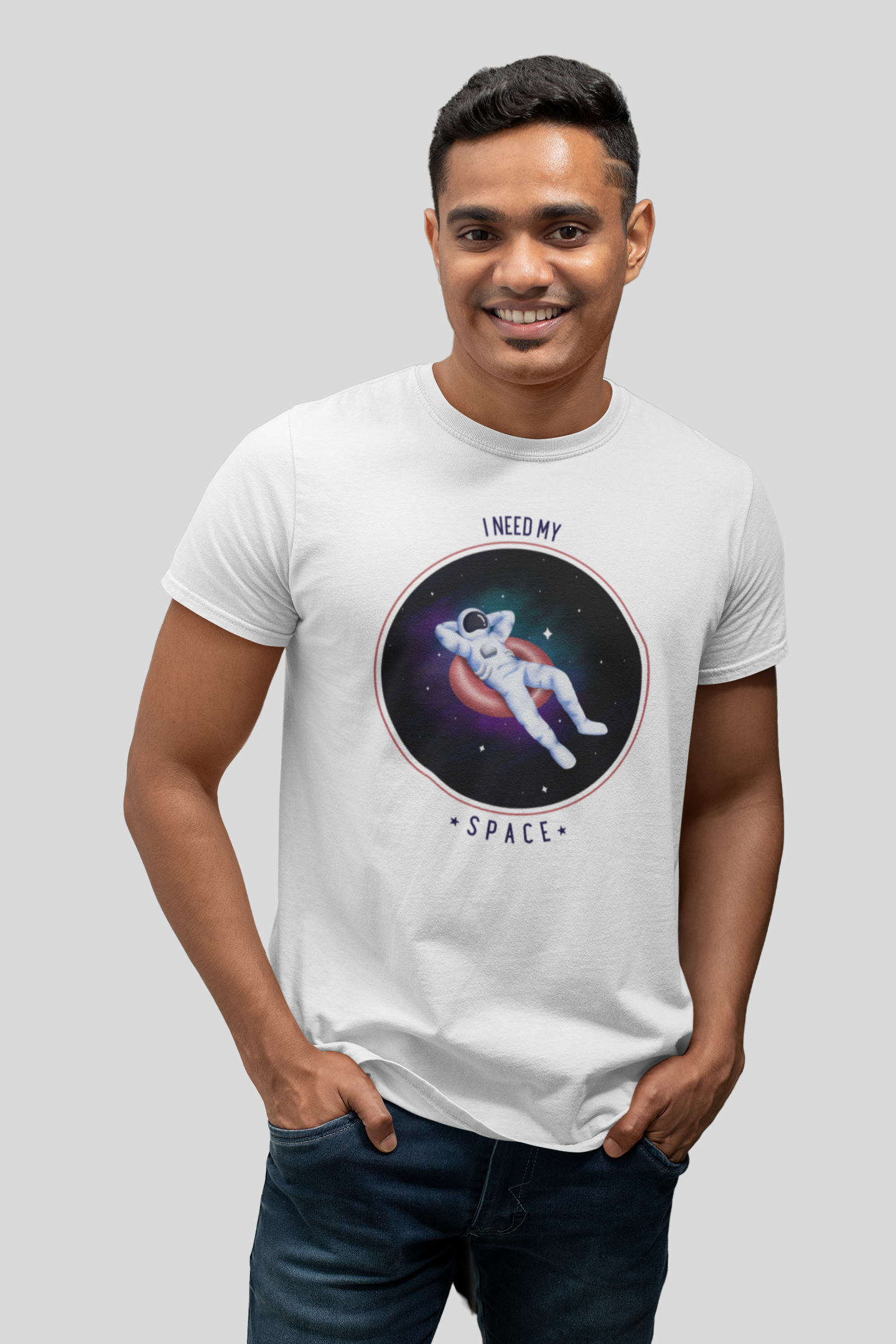 I NEED MY SPACE MEN TEE
