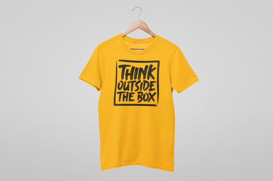 THINK OUTSIDE THE BOX MEN TEE