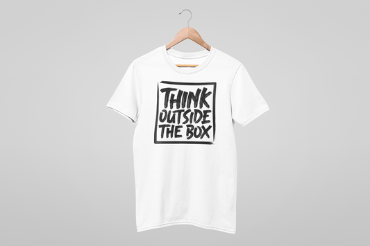 THINK OUTSIDE THE BOX MEN TEE