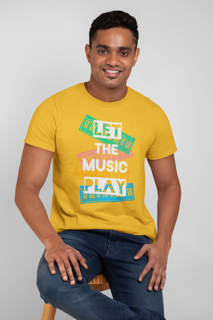 LET THE MUSIC PLAY MEN TEE