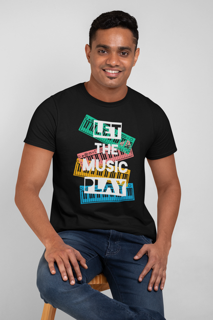 LET THE MUSIC PLAY MEN TEE