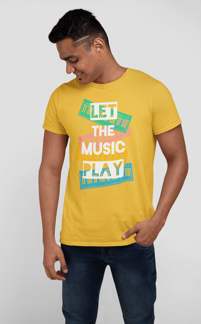 LET THE MUSIC PLAY MEN TEE