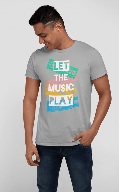 LET THE MUSIC PLAY MEN TEE