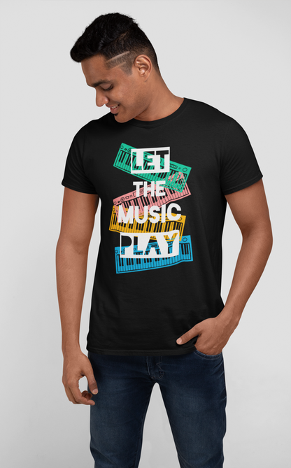 LET THE MUSIC PLAY MEN TEE