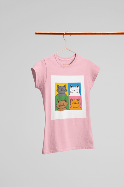 4 CATS WOMEN T-SHIRT