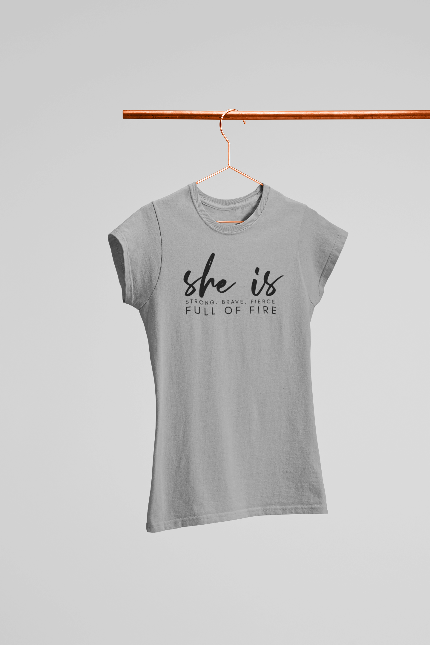 SHE IS FULL OF FIRE WOMEN T-SHIRT