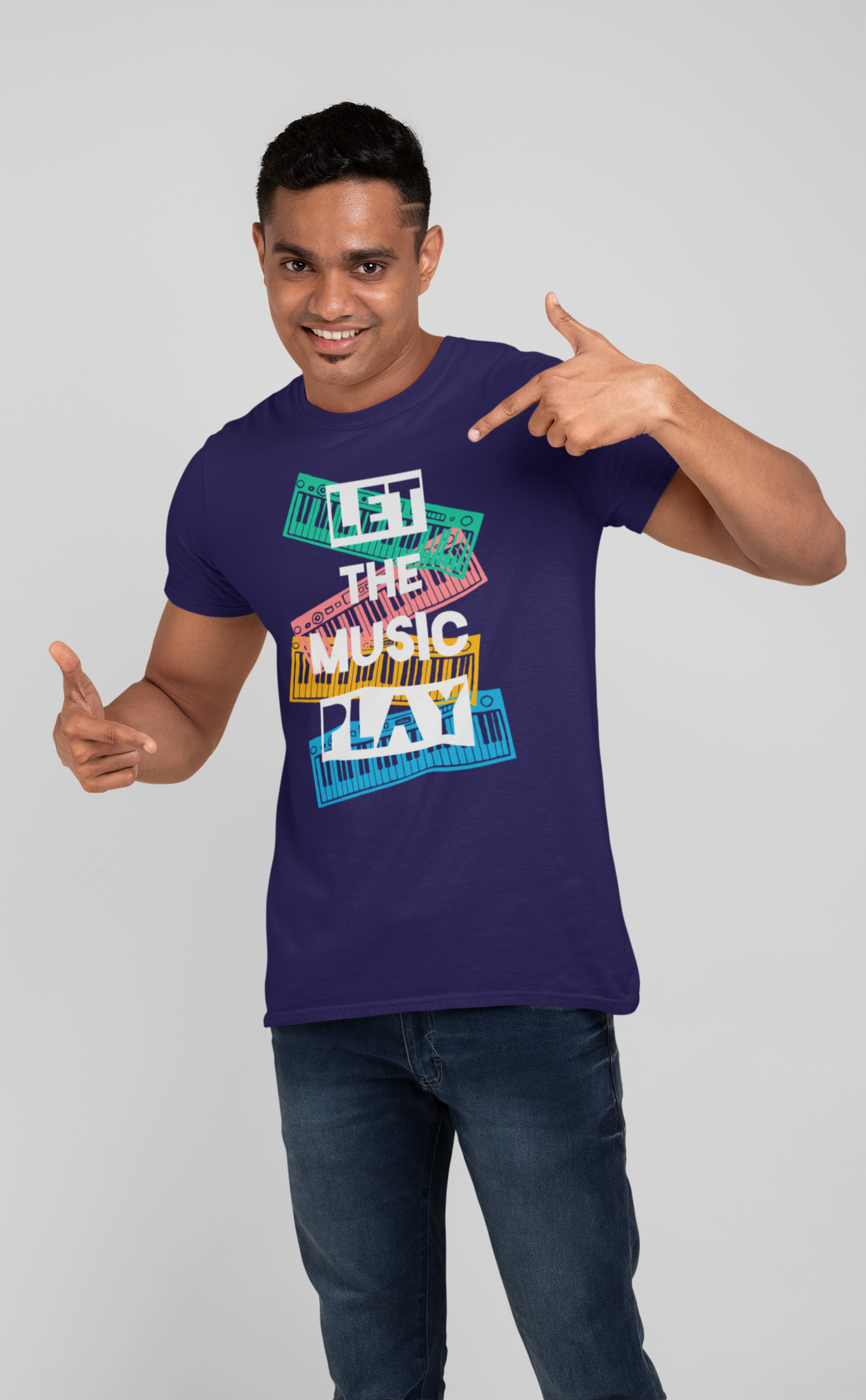 LET THE MUSIC PLAY MEN TEE