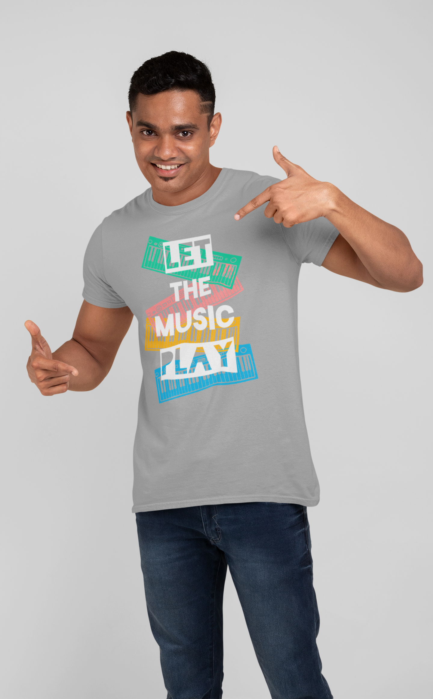 LET THE MUSIC PLAY MEN TEE