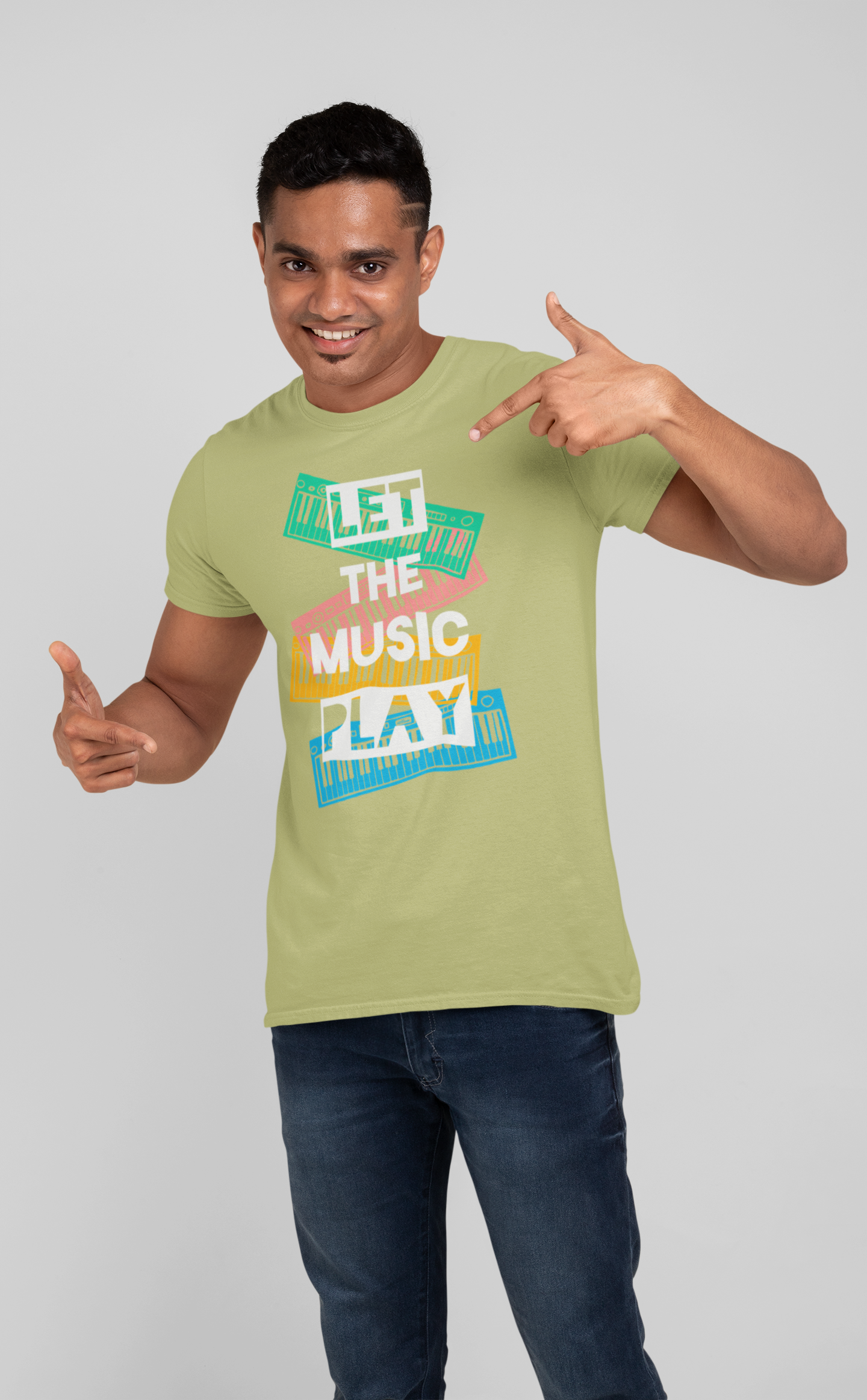 LET THE MUSIC PLAY MEN TEE