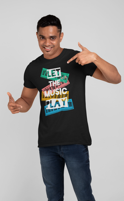 LET THE MUSIC PLAY MEN TEE