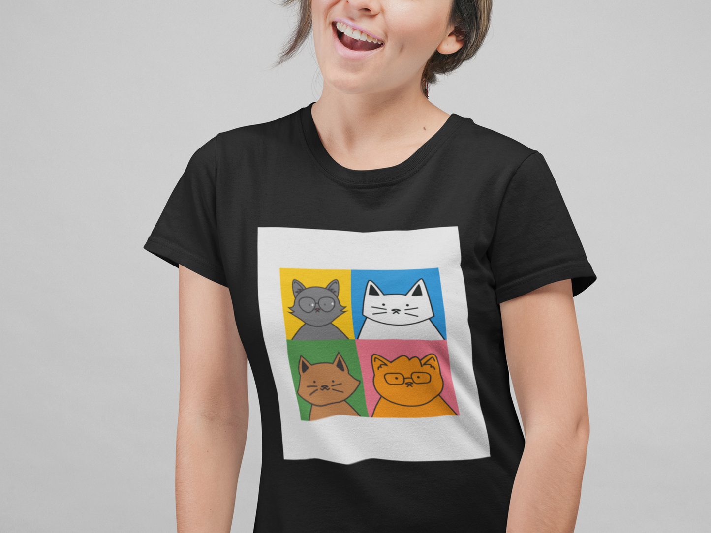 4 CATS WOMEN T-SHIRT