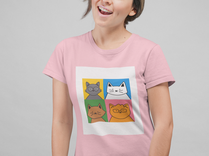 4 CATS WOMEN T-SHIRT