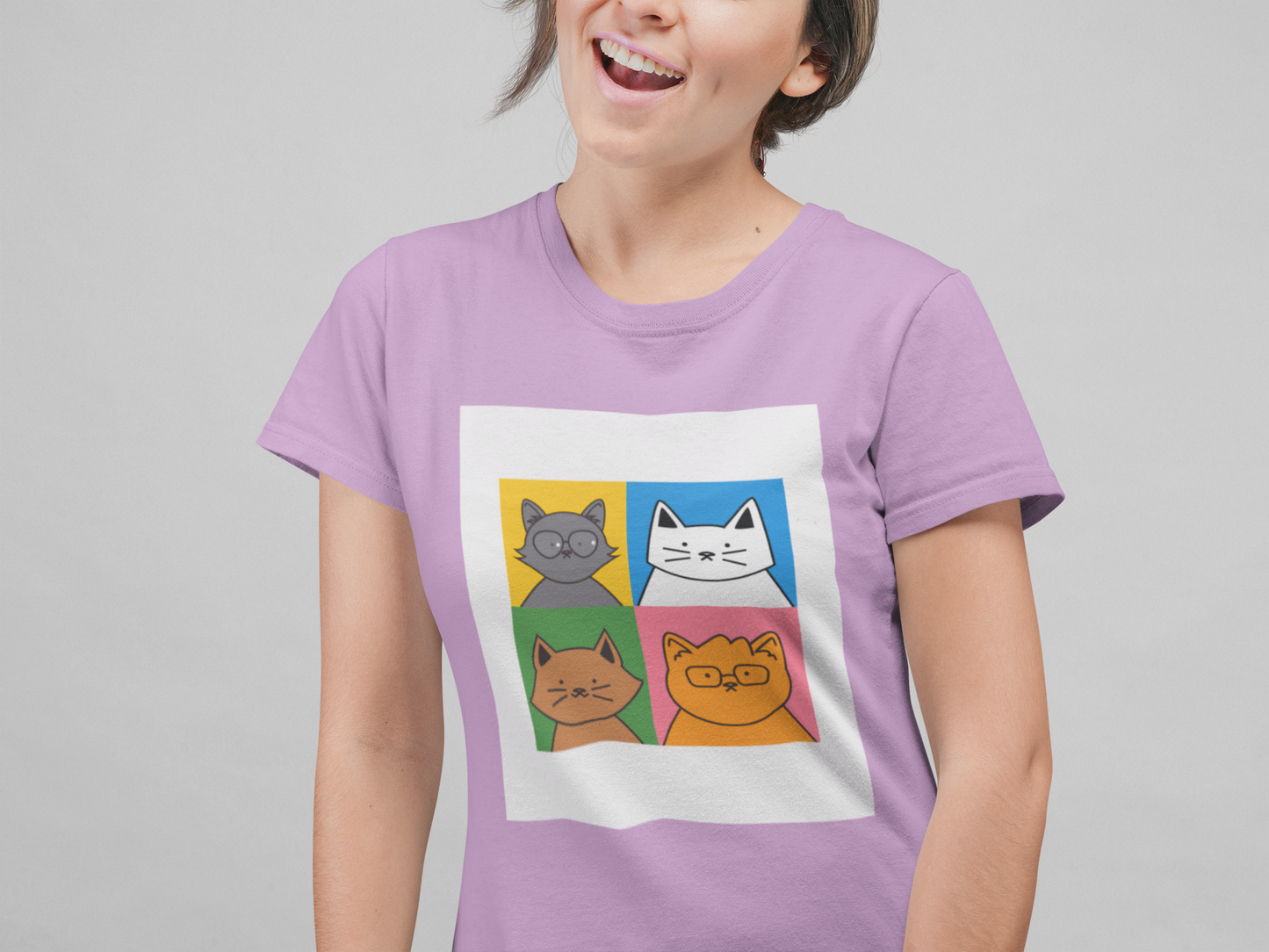 4 CATS WOMEN T-SHIRT