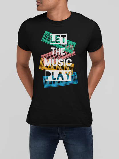 LET THE MUSIC PLAY MEN TEE