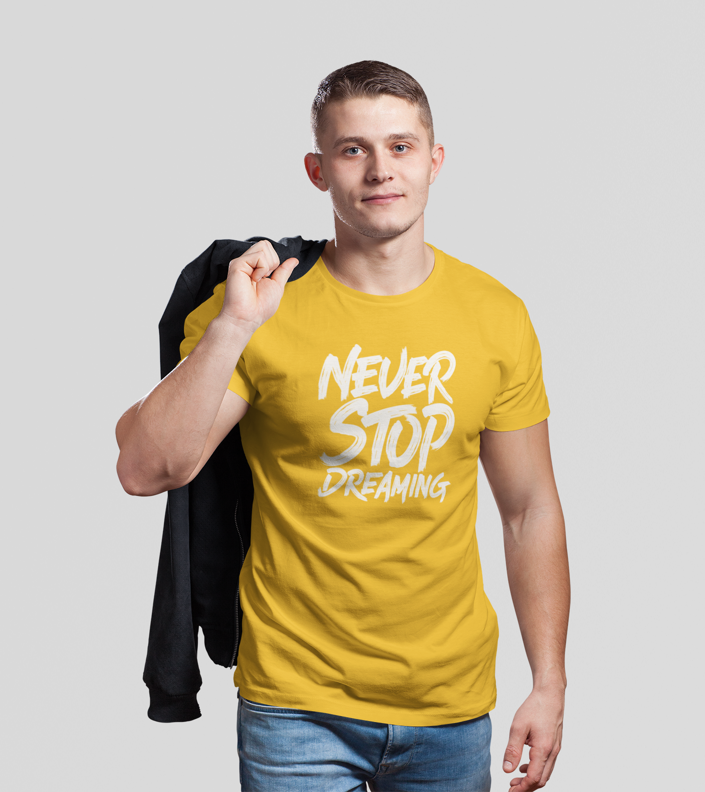 NEVER STOP DREAMING MEN TEE