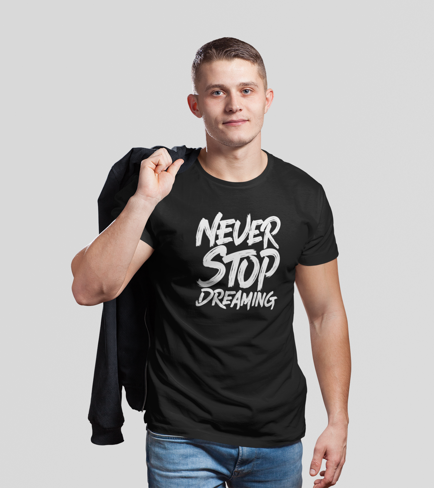 NEVER STOP DREAMING MEN TEE